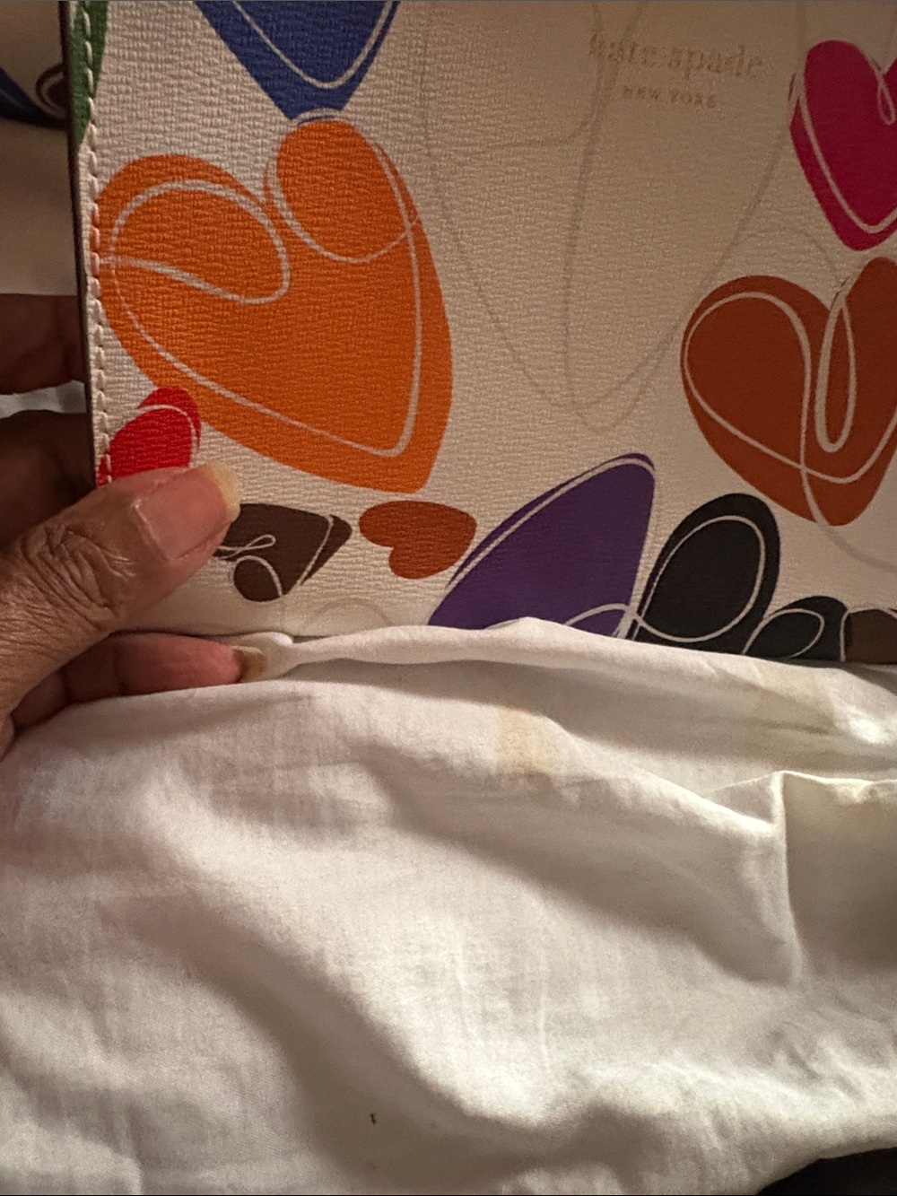 NWTS kate spade Multicolor Heart-Print Tote with Matching Wristlet - Picture 2 of 6